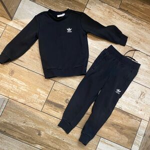 adidas Black Sweatpants Joggers Set unisex